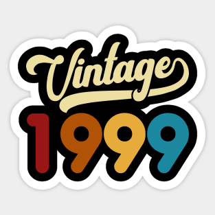 1999 Vintage Gift 21st Birthday Retro Style Sticker